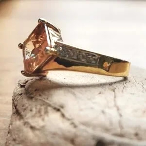 Vintage RSC Covenent Citrine Dinner Ring - Picture 9 of 11